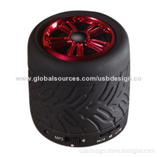 Wireless Bluetooth Speakers in Tyre Shape, Best for Gifts